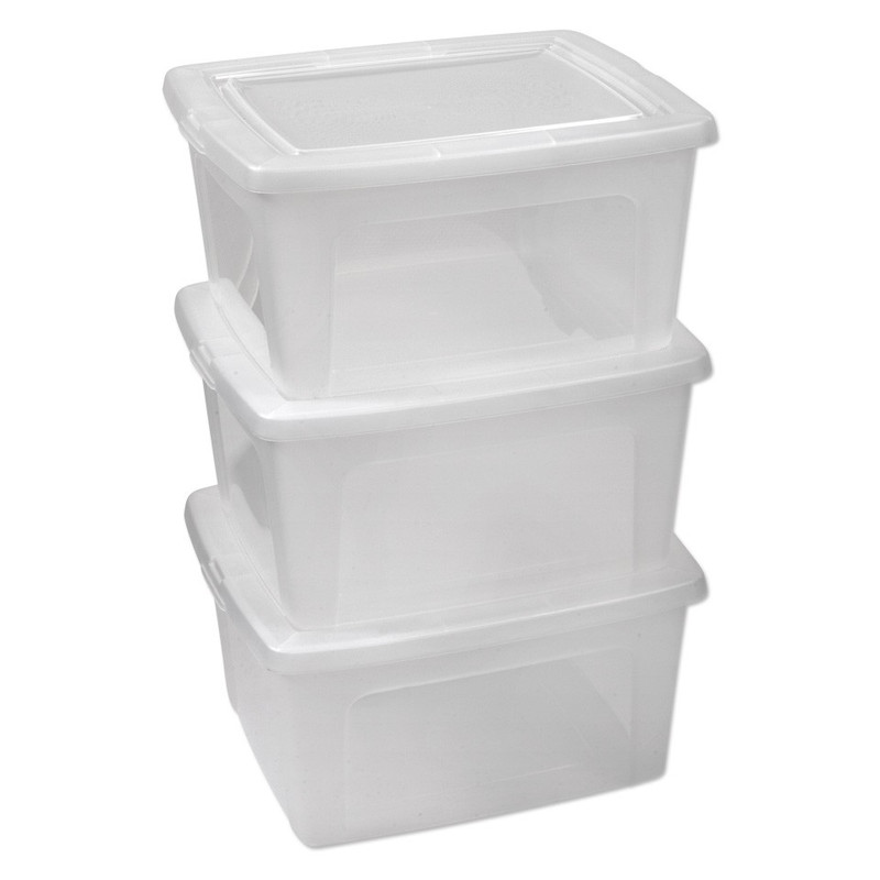 Iris clearbox - 18 liter - set van 3