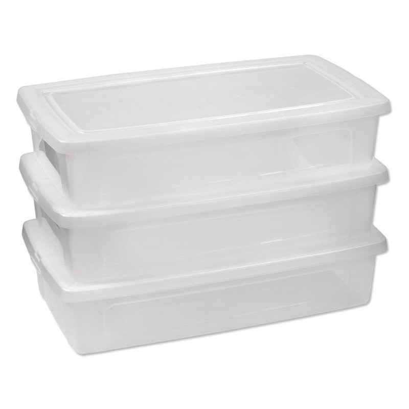 Iris clearbox onder-het-bed - 30 liter - set van 3