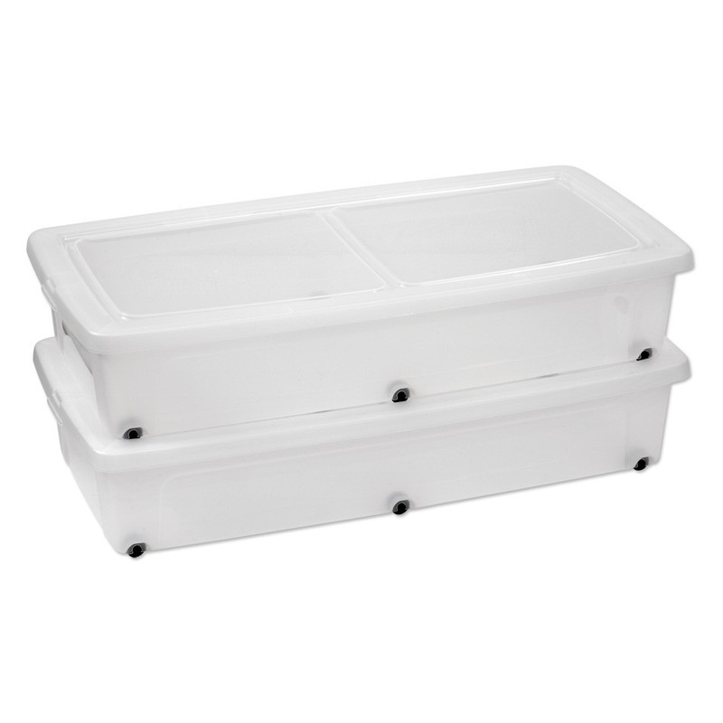 Iris clearbox onder-het-bed - 35 liter - set van 2