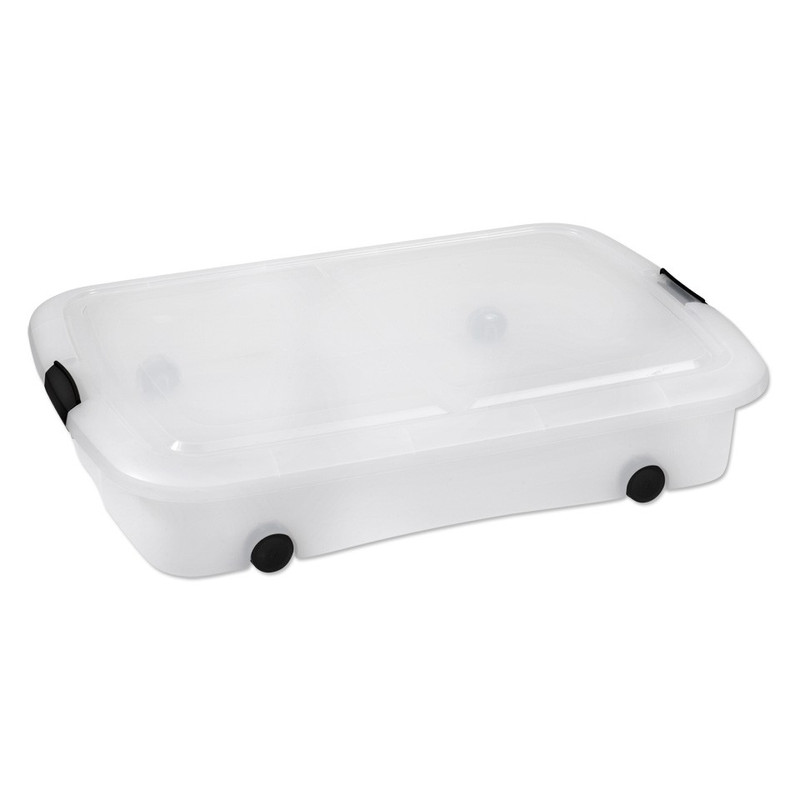 Iris clearbox onder-het-bed laag - 35 liter - set van 2