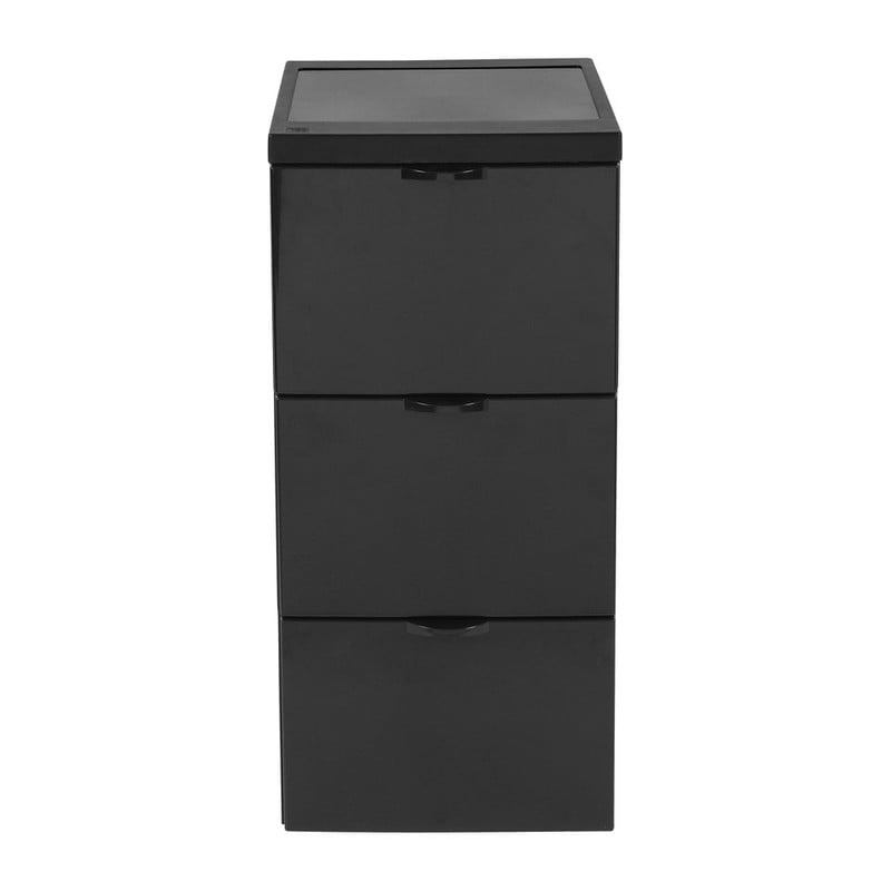Iris ladekast luxe - 3 lades - zwart