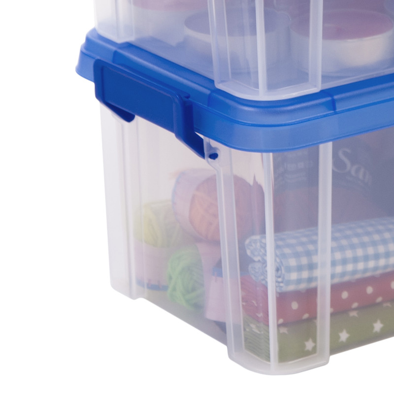 Iris opbergboxen - transparant - set van 4