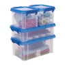 Iris opbergboxen - transparant - set van 4
