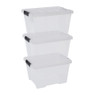 Iris clearbox - 30 liter - transparant - set van 3