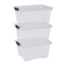 Iris clearbox - 45 liter  - transparant - set van 3