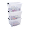Iris clearbox - 45 liter  - transparant - set van 3