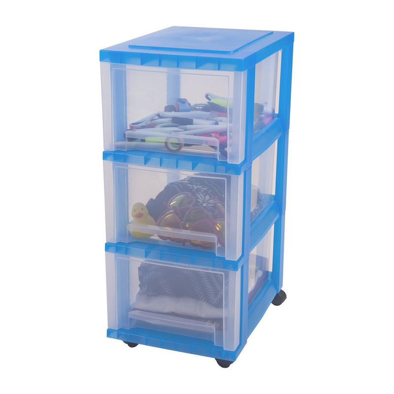 Iris ladesysteem - 3 lades - 16 liter - blauw
