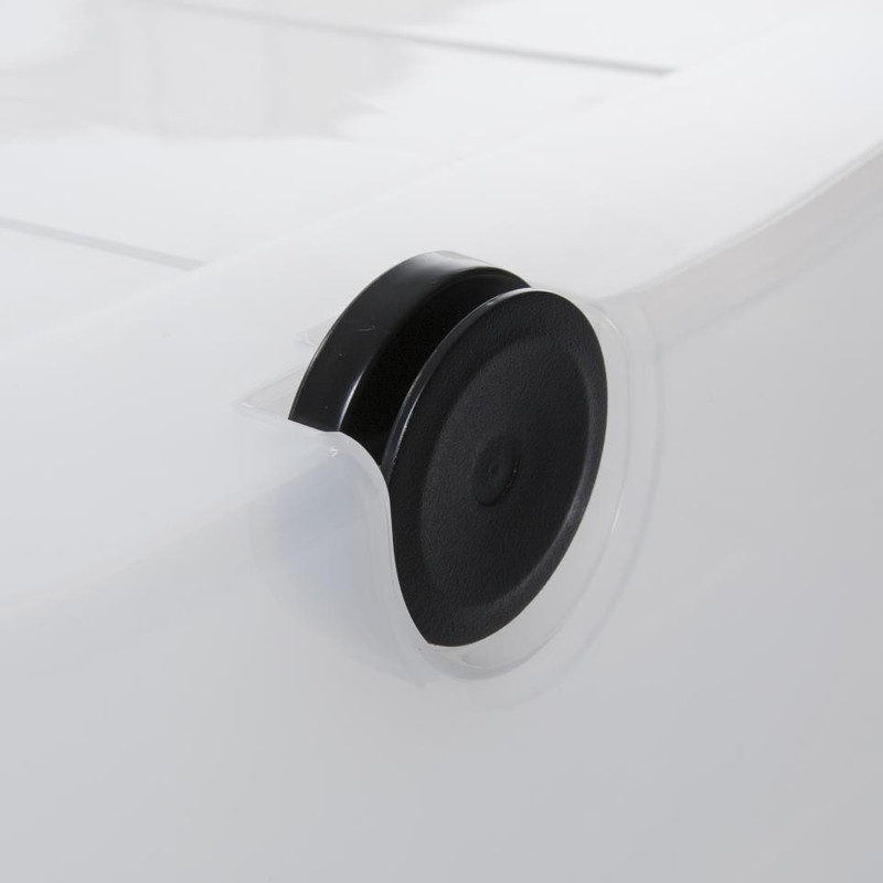Iris onder-het-bedbox - 60 liter - transparant