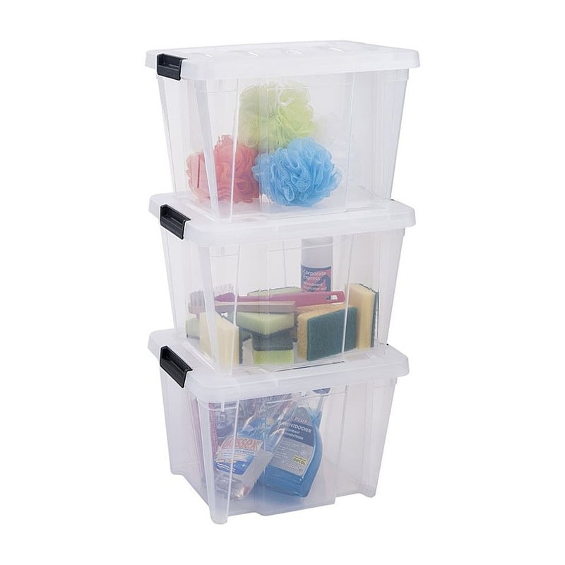 Iris opbergbox - 15 liter - transparant 