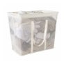 Opbergmand/wasmand met handvatten - wit - 53x46x33 cm