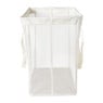 Opbergmand/wasmand met handvatten - wit - 53x46x33 cm