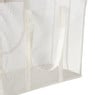 Opbergmand/wasmand met handvatten - wit - 53x46x33 cm