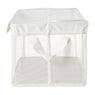 Opbergmand met handvatten - wit - 30x47x25 cm