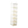 Hang organiser met 6 vakken - wit - 125x30x30 cm