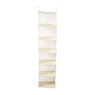 Hang organiser met 6 vakken - wit - 125x30x30 cm