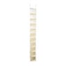 Hang organiser met 10 vakken - wit - 125x15x30 cm