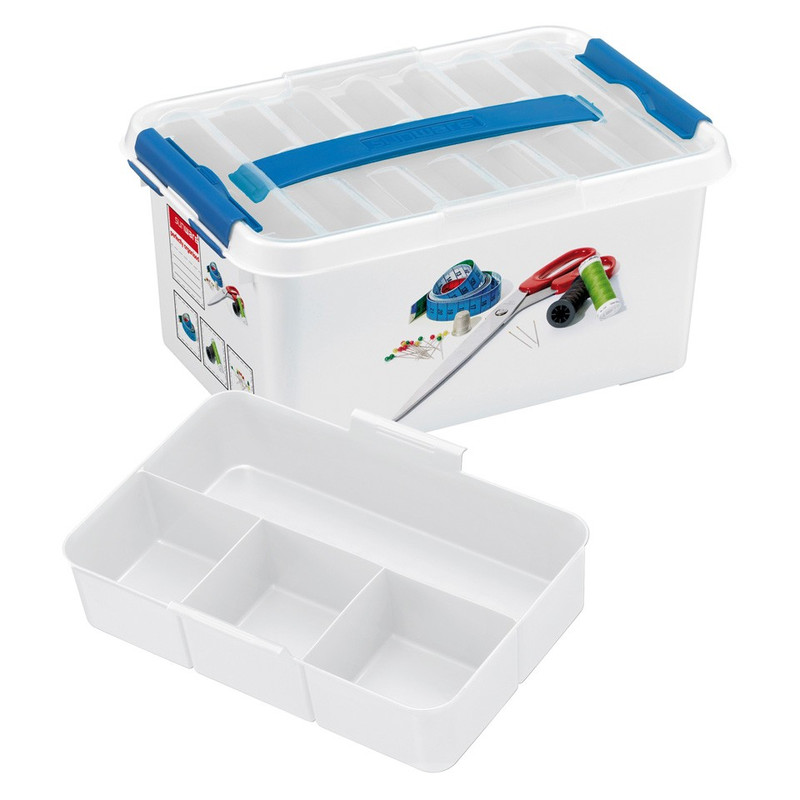 Sunware Q-line naaibox - 6 liter - wit