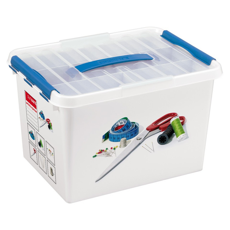 Sunware Q-line naaibox - 22 liter - wit