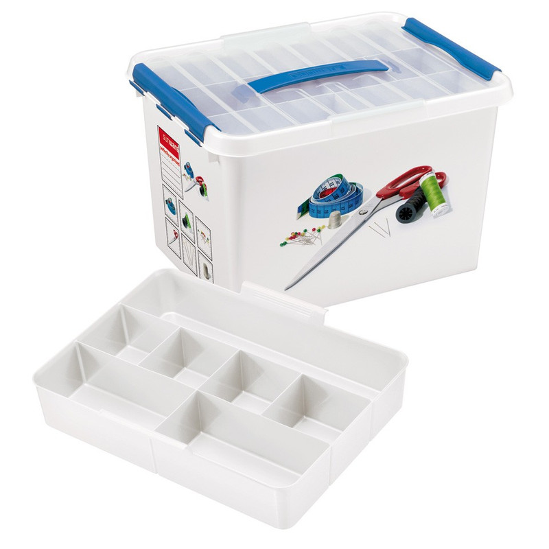 Sunware Q-line naaibox - 22 liter - wit