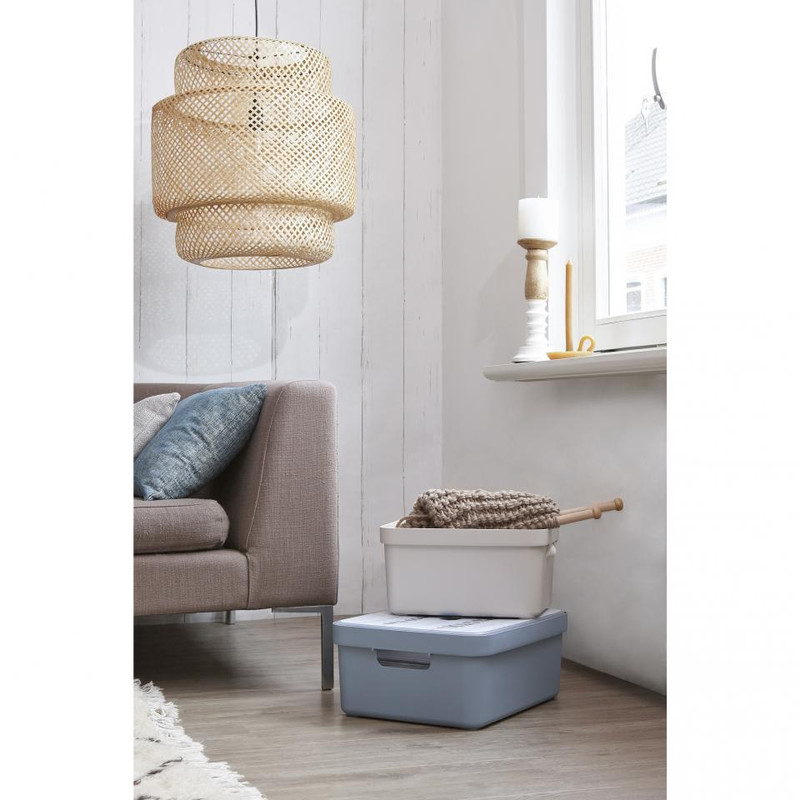 Sunware opbergbox Sigma home - 24 liter - blauwgrijs