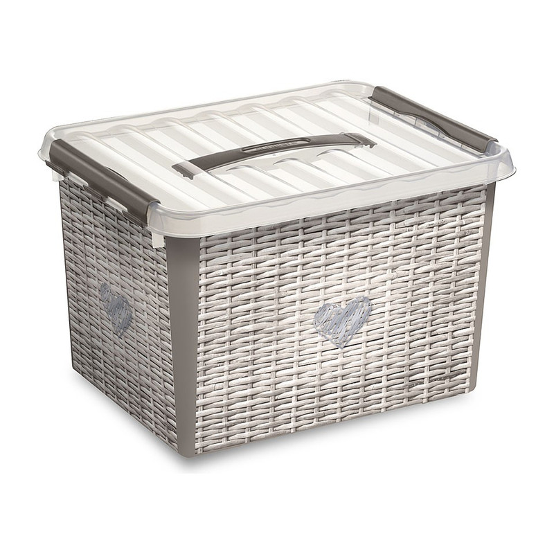 Sunware Q-line opbergbox - 22 liter - mandlook