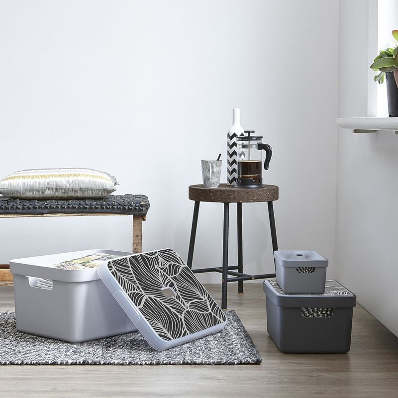 Sunware deksel voor opbergbox Sigma home 13 & 25 liter - bladeren