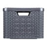 Curver opbergmand met deksel groot - grijs - 33x44.5x24.8 cm