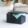 Curver opbergmand met deksel groot - grijs - 33x44.5x24.8 cm