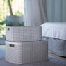 Curver opbergmand met deksel groot - wit - 33x44.5x24.8 cm