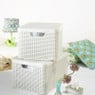 Curver opbergmand met deksel groot - wit - 33x44.5x24.8 cm