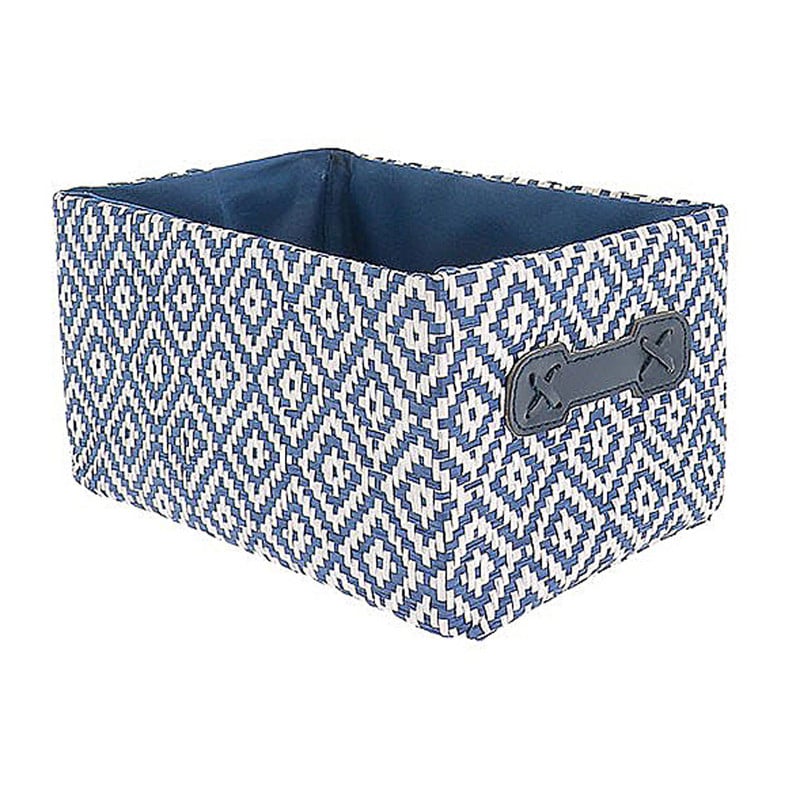 Compactor mand Enzo - blauw/wit - 23,5x16x12 cm