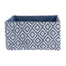 Compactor mand Enzo - blauw/wit - 23,5x16x12 cm
