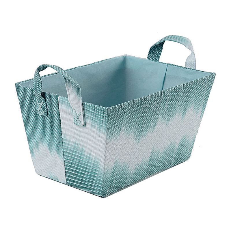 Compactor mand tie & dye - aqua - 32,5x21,5x17,5 cm