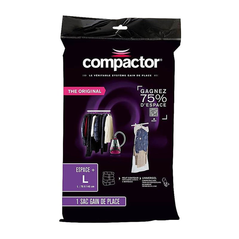 Compactor ophang-vacuümzakken - 70x145 cm - set van 2