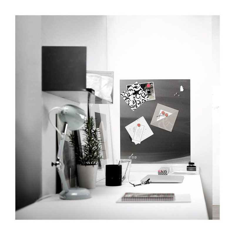 Compactor spat- / memobord RVS - 50x60 cm