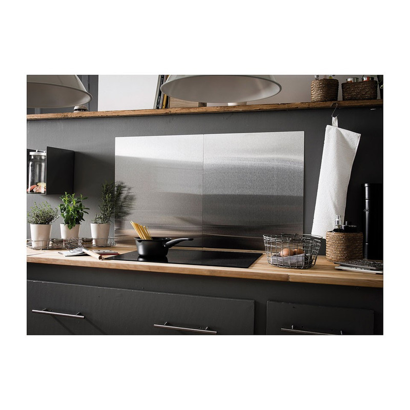 Compactor spat- / memobord RVS - 50x60 cm