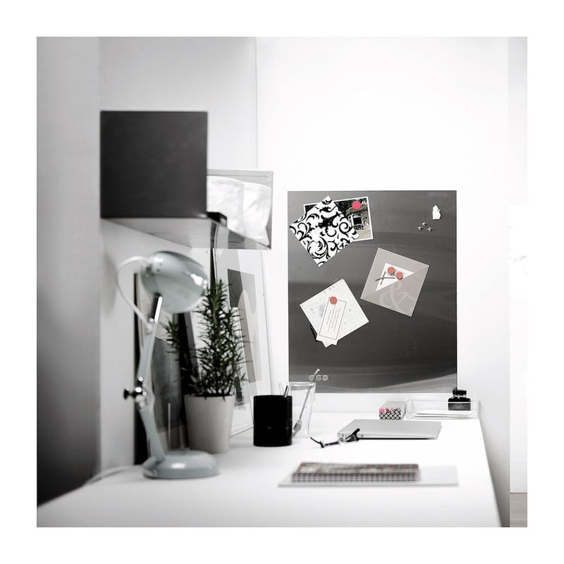 Compactor spat- / memobord RVS - 50x90 cm