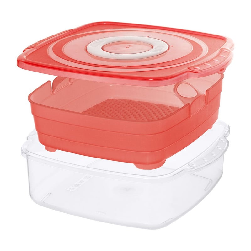 Rotho magnetron-steamer clever - 2 liter - rood