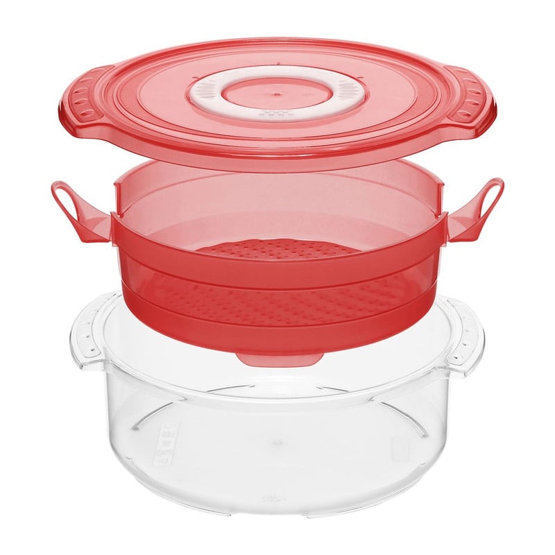Rotho magnetron-steamer clever - 1.4 liter - rood