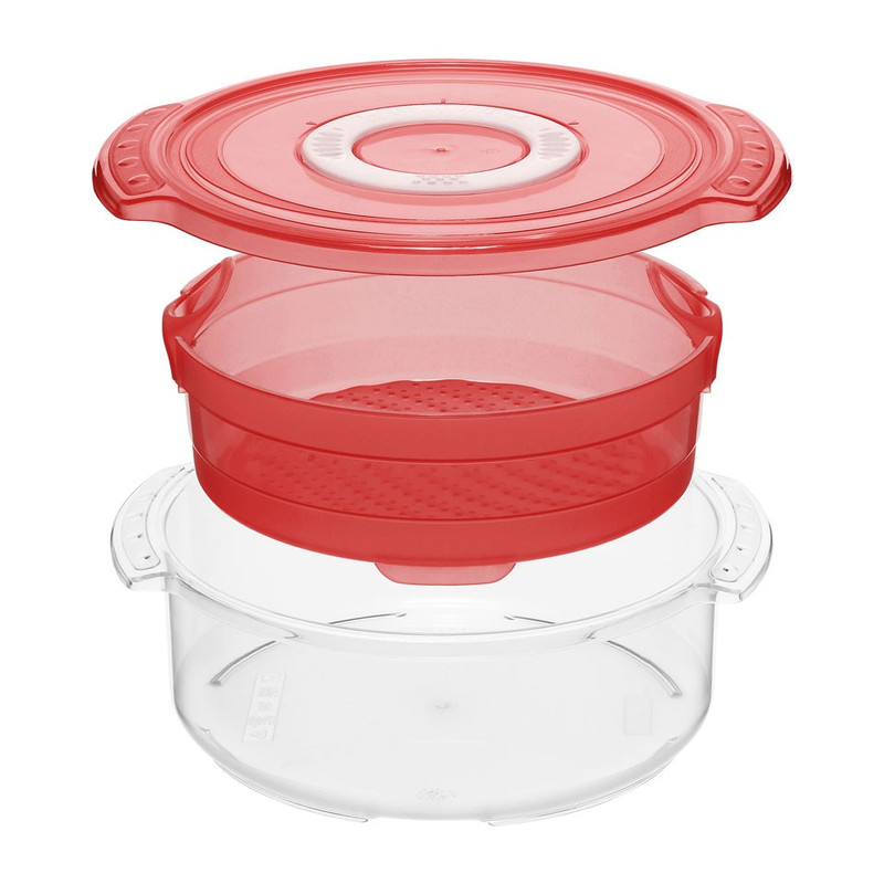 Rotho magnetron-steamer clever - 1.4 liter - rood