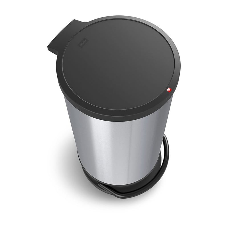 Rothoedaalemmer Paso  rond - 30 liter - zilver metallic