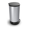 Rothoedaalemmer Paso  rond - 30 liter - zilver metallic