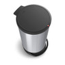 Rothoedaalemmer Paso  rond - 30 liter - zilver metallic