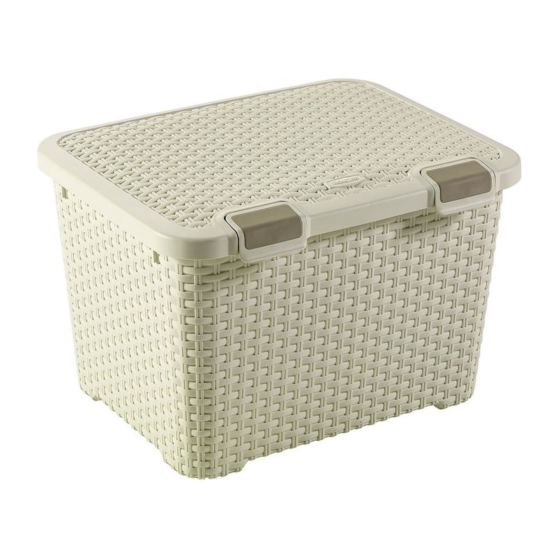 Curver style trunk - 43 liter - vintage wit