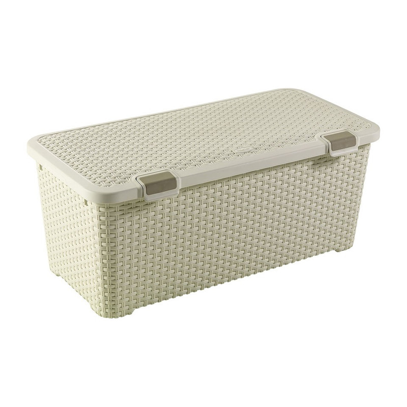 Curver style trunk - 72 liter - vintage wit