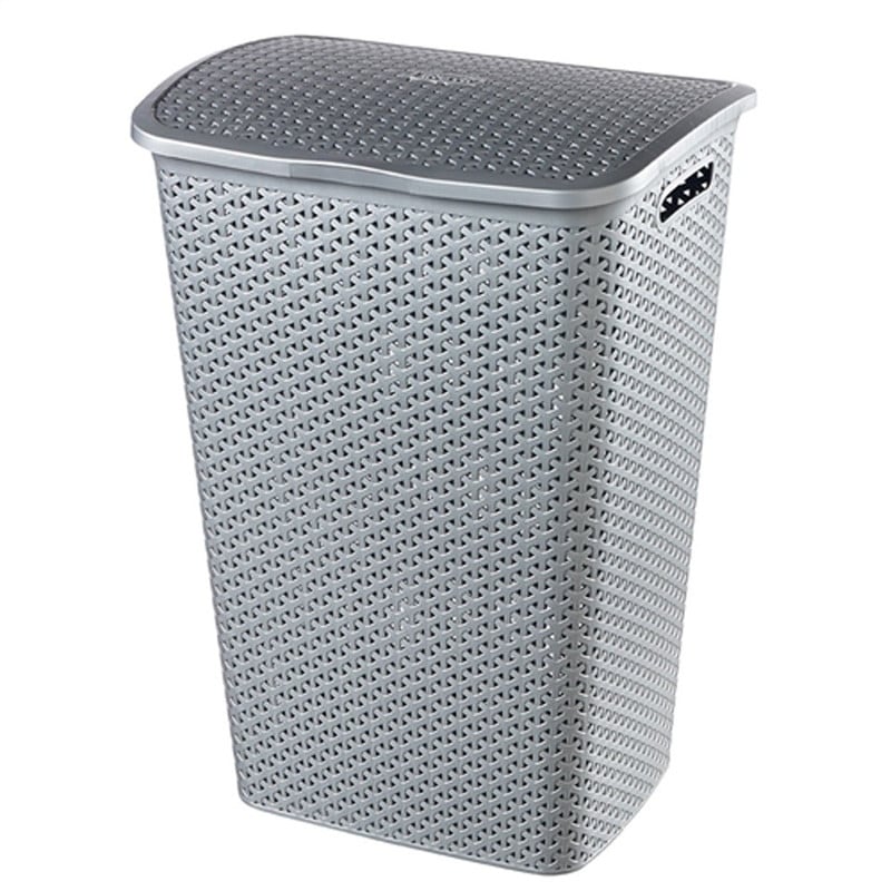 Curver my style wasbox - 55 liter - zilverkleurig