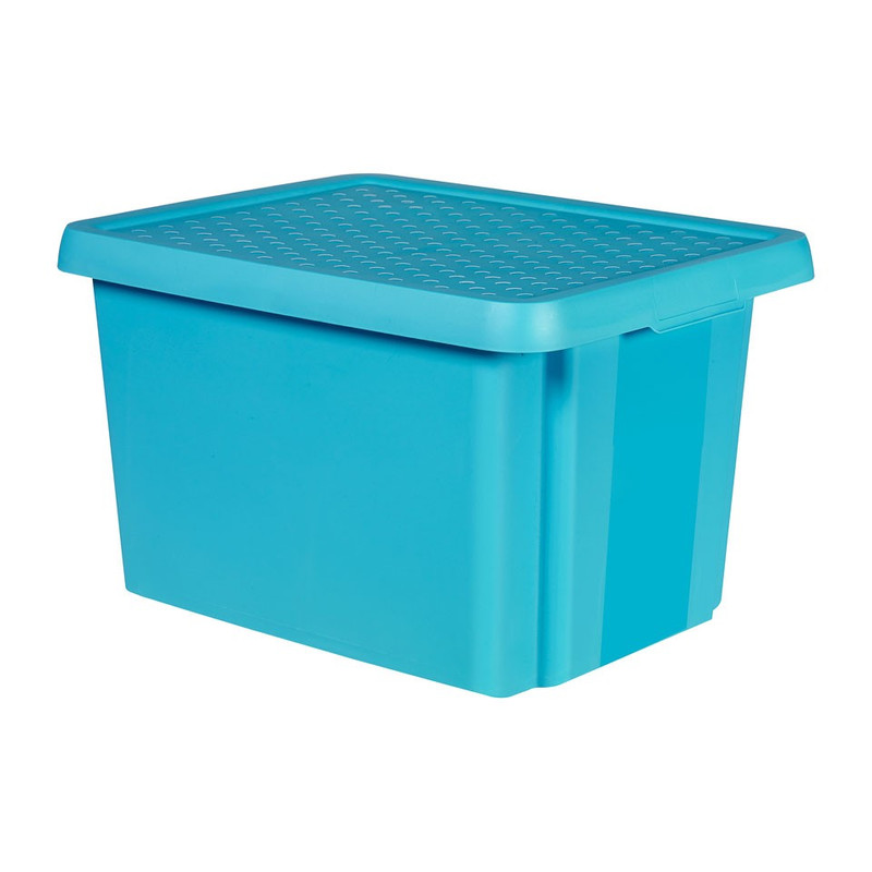 Curver essentials opbergbox - 26 liter - blauw