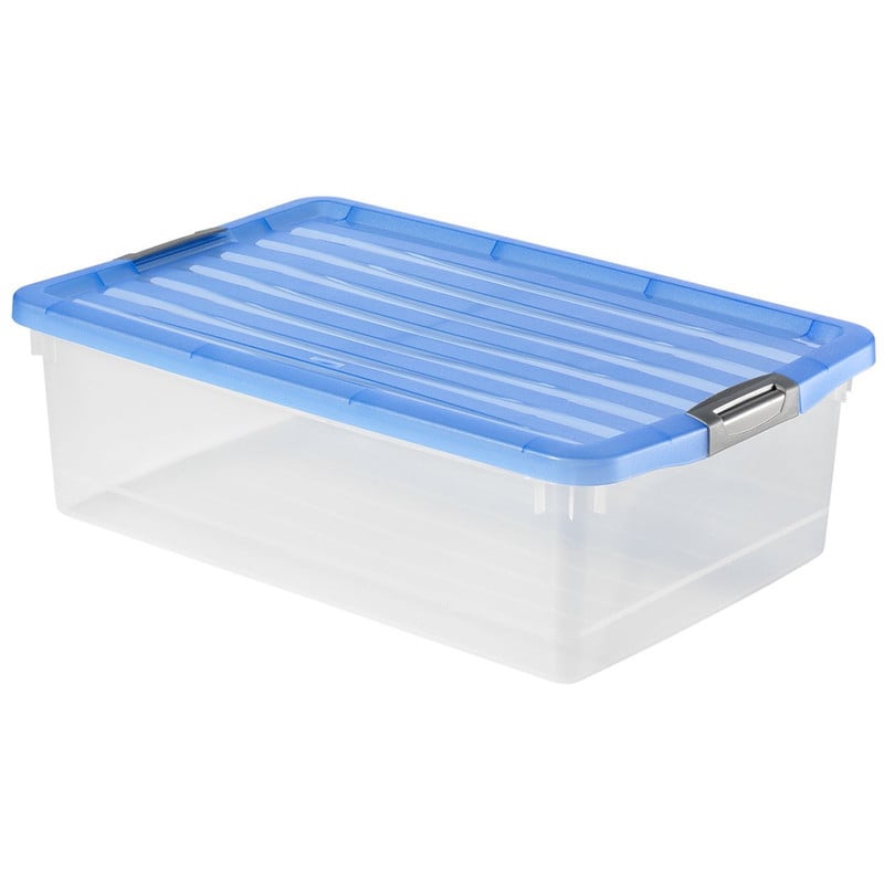 Curver click'n fit opbergbox - 30 liter - blauw