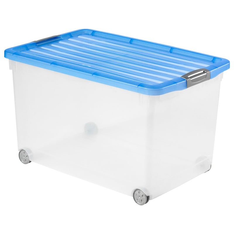 Curver click'n fit opbergbox - 60 liter - blauw