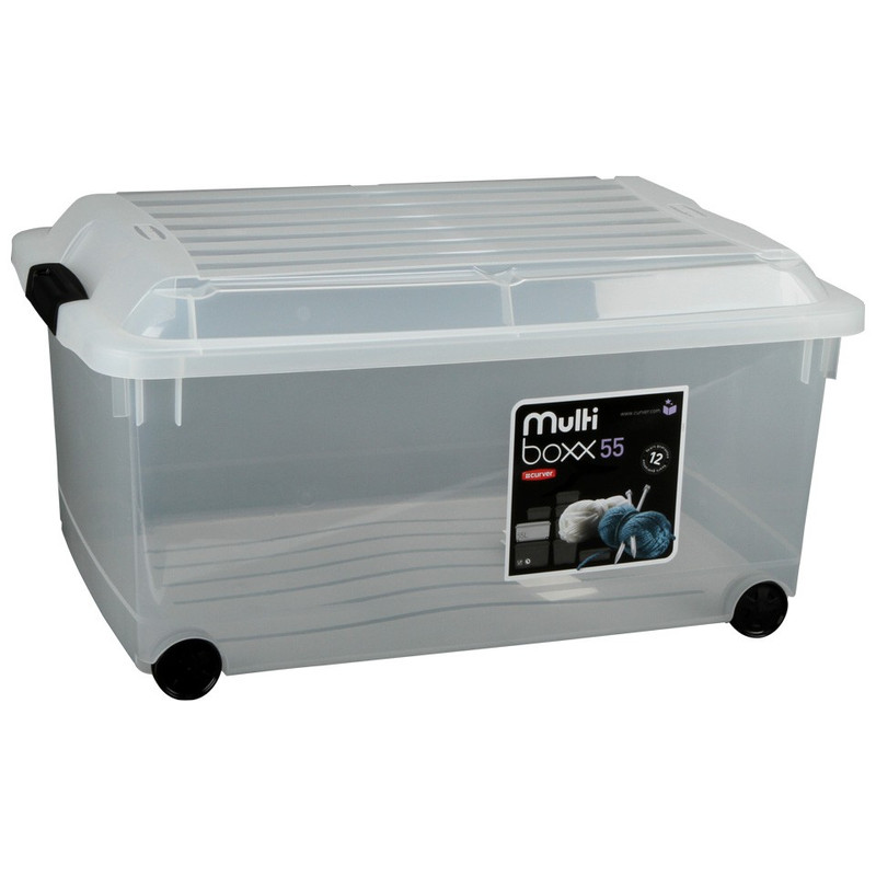 Curver jumbo multiboxx - 55 liter - transparant